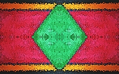 Green Rhombus | 2017
The base image is a watercolor-painting, edited and mirrored.