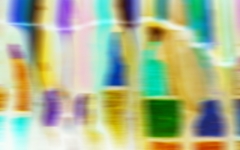 Crossing Colors von 2016 - Mit Wachs auf einer Leinwand gemalt und digitalisiert